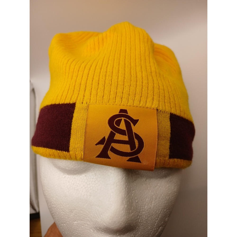 Nike ASU Reversible Beanie Maroon Gold Sun Devils Hat Arizona State University